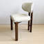 Chaise d'appoint blanche à dossier bas (ensemble de 2)