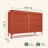 Naima 6 Drawer Fabric Dresser – Orange-1136390384-1114720570