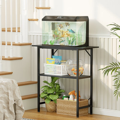 30" 3 Tier 30 Gallon Aquarium Stand Fish Tank Stand Storage Shelf Heavy Duty Water Resistant