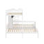Lit superposé en bois avec bureau et tablettes de rangement, lit superposé triple 3 en 1 avec lampe de lecture à DEL-935423403
