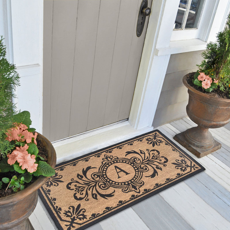 Schuster Personalizable Non-Slip Outdoor Doormat, A, Rectangle 20" W x 40" L
