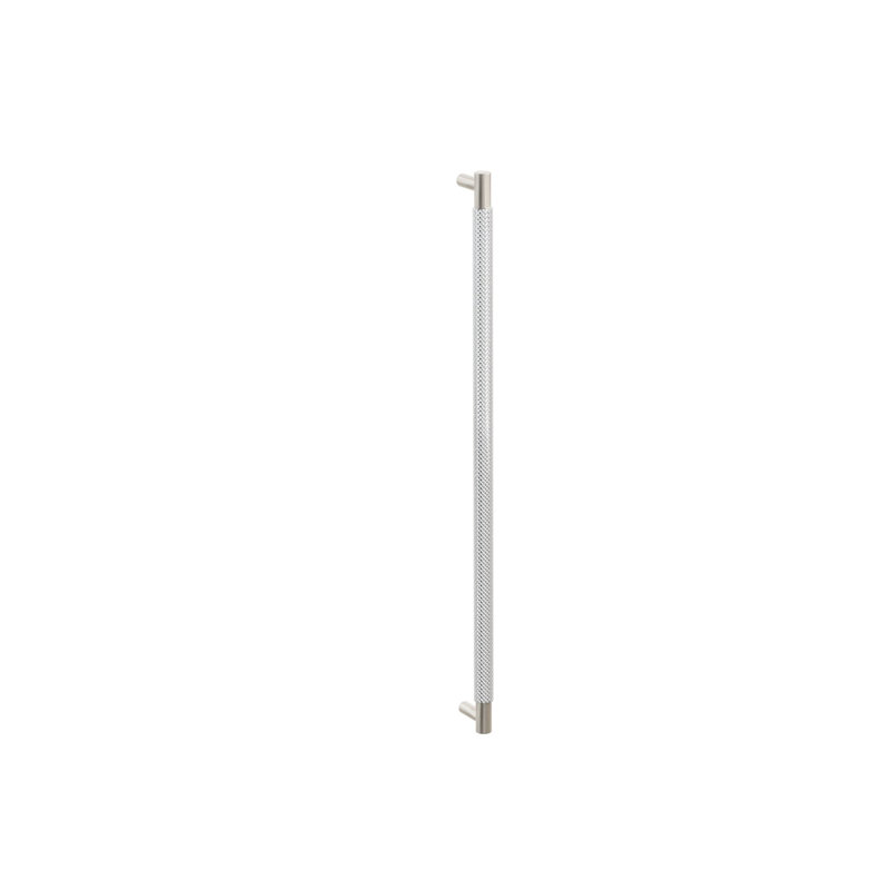 Poignée électroménager 24 po Emtek, Nickel satiné / Chrome poli