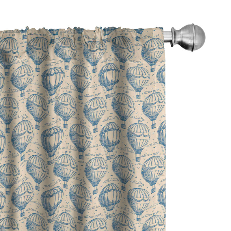 Semi-Sheer Rod Pocket Curtain Panels, 28" x 84"