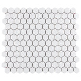 Metro 0.87" x 0.87" Hex Porcelain Mosaic Floor & Wall Tile
