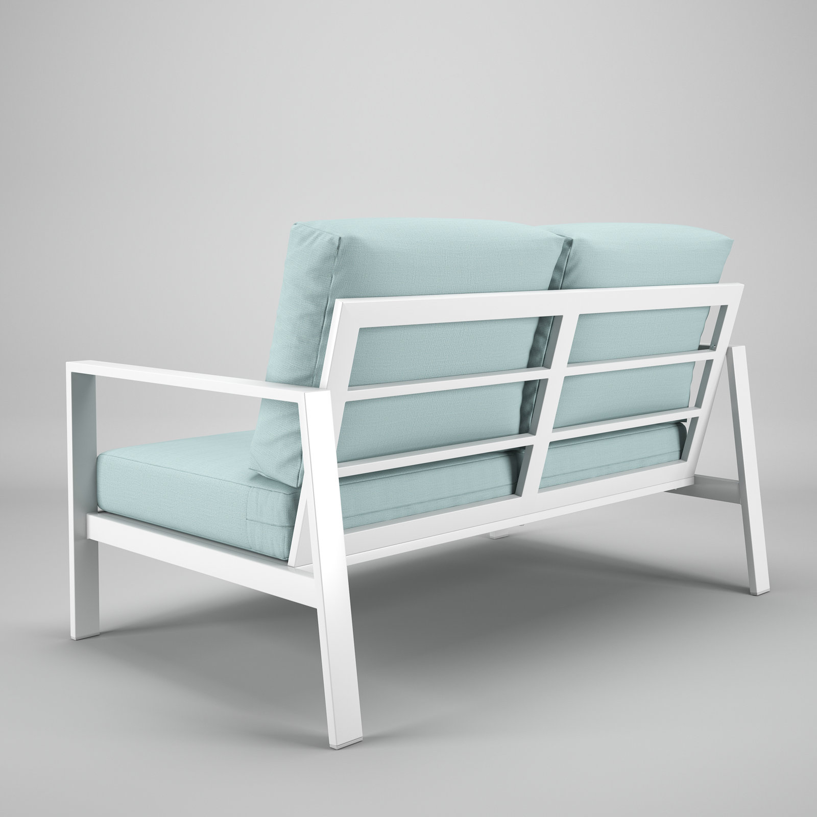 Townsend 55" Sunbrella® Patio Loveseat, Bliss Dew