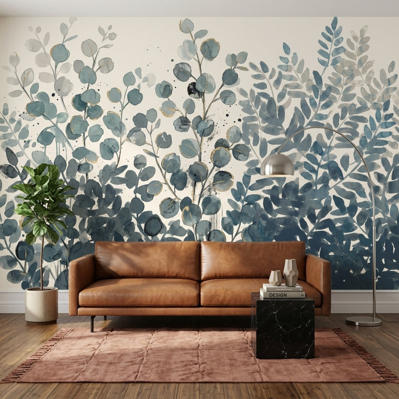 Décoration murale fond blanc cassé amovible crème clair, 100 po x 96 po, Peler et coller