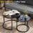 L-shaped Patio Sectional with Coffee Table-1121031127