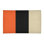 Tapis orange/noir/crème tissé à plat San Francisco
