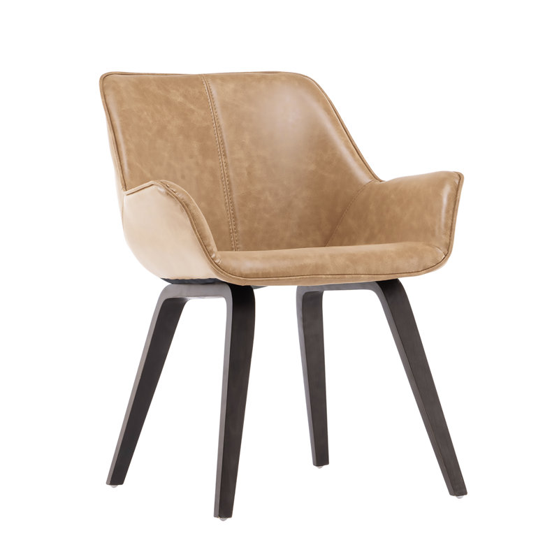 Fauteuil Abubakkar, Brun clair, Chêne noir