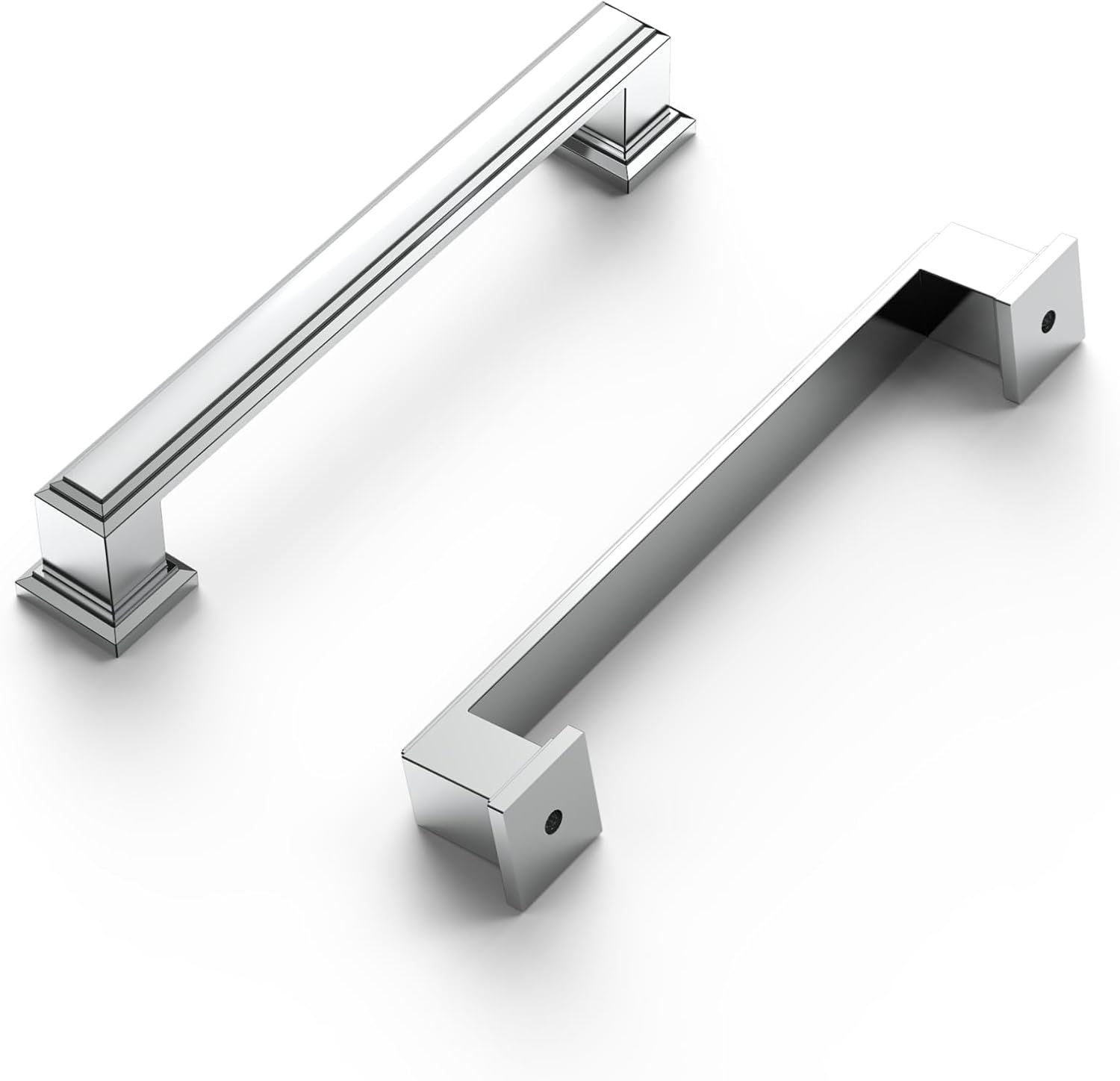 Picture Idea: Ertchue Ried 5 Inch Polished Chrome Square Cabinet Pulls
