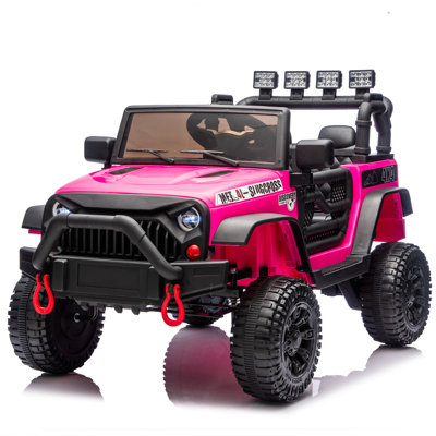 24V Kids Ride On Car W/Parents Remote Control,400W Motor,Four Wheel Suspension,Adjustable speed,USB,MP3,Music,Bluetooth,Large display screen,Power Display,Portable handle,Safety Belt for Kids Aged 3+