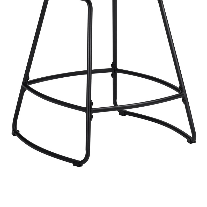 26''H Swivel Barstools With Metal Legs, White, 3