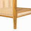 Canapé d'extérieur en forme de V 5 places en bois d'acacia
