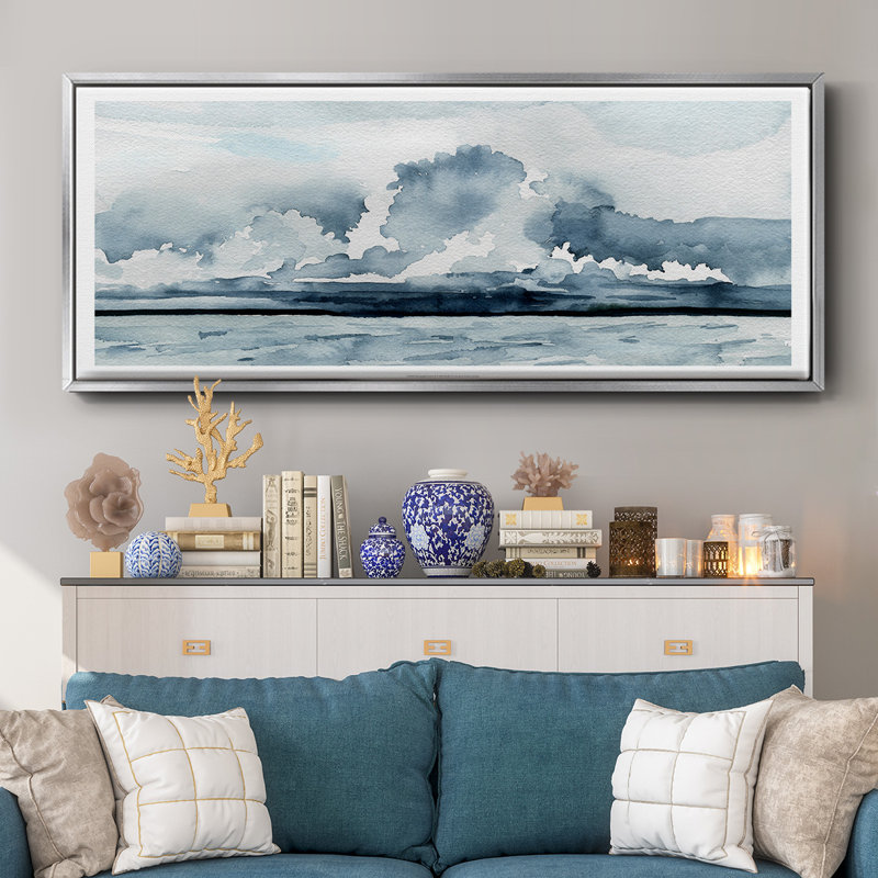 Passing Rain Storm II- Framed Canvas