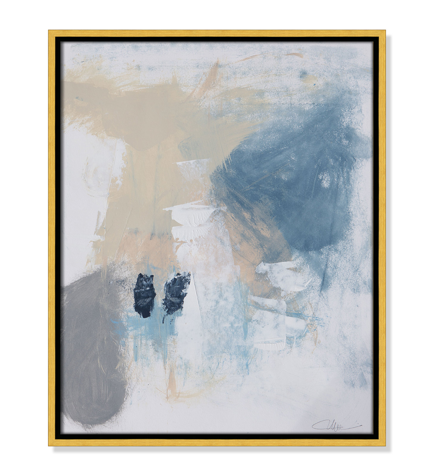 Runa "Coastal Carnival II" Print, Gold Floater Framed Canvas, No Mat, 21.5" H x 17.5" W x 2" D