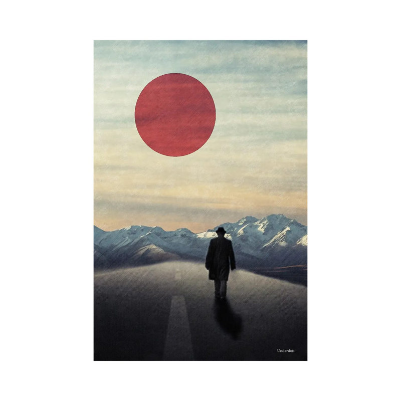 Lonely Road by Underdott Art - Wrapped Canvas Print, 20.32 cm H x 30.48 cm W