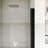 34"W X 72" H Pivot Semi-Frameless Shower Door in Matte Black Finish-112343074