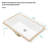 21"x13" White Ceramic Rectangular Undermount Bathroom Sink with Overflow