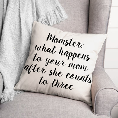 Coussin décoratif noir et blanc