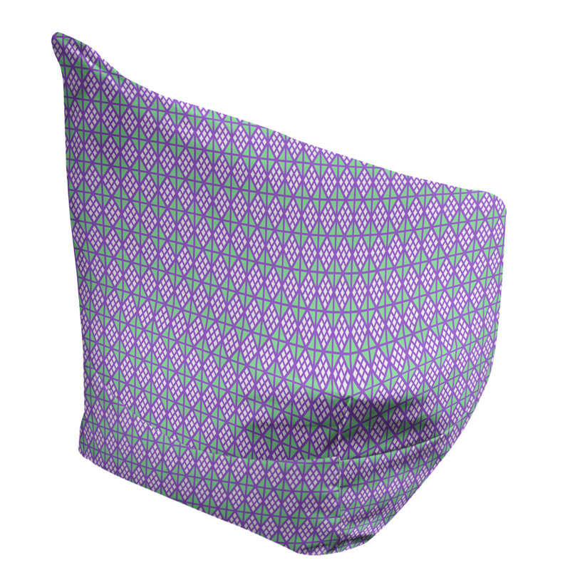 Fauteuil à billes standard & Leffel, Pas de bourre, Mauve / Vert, H 120 po x L 2 po x P 60 po