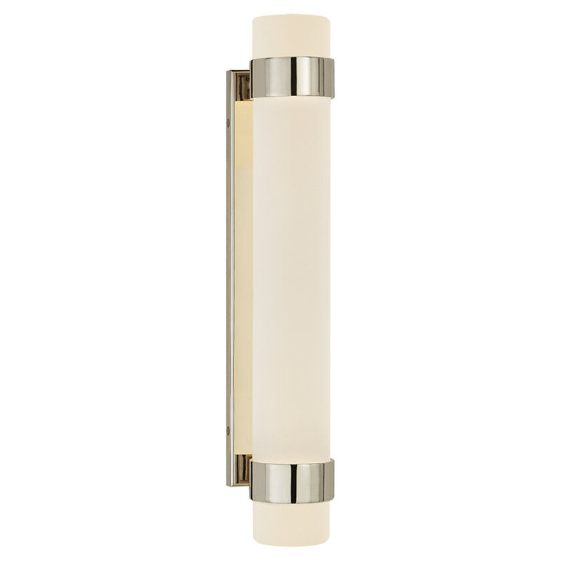 Ralph Lauren Barton 1 Light Corner Wall Light, Polished Nickel, 16" H x 3" W x 4" D