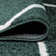 Tapis vert / blanc Bertrice