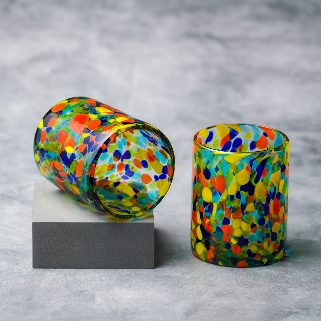 Carnival DOF Handblown Mexican Glass (Set of 6) Ten Strawberry Street 