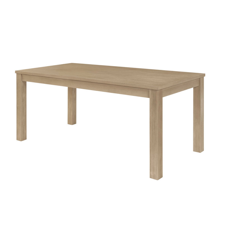 Damascus Acacia Solid Wood Dining Table, Drifted Sand, 30" H x 35" W x 71" L