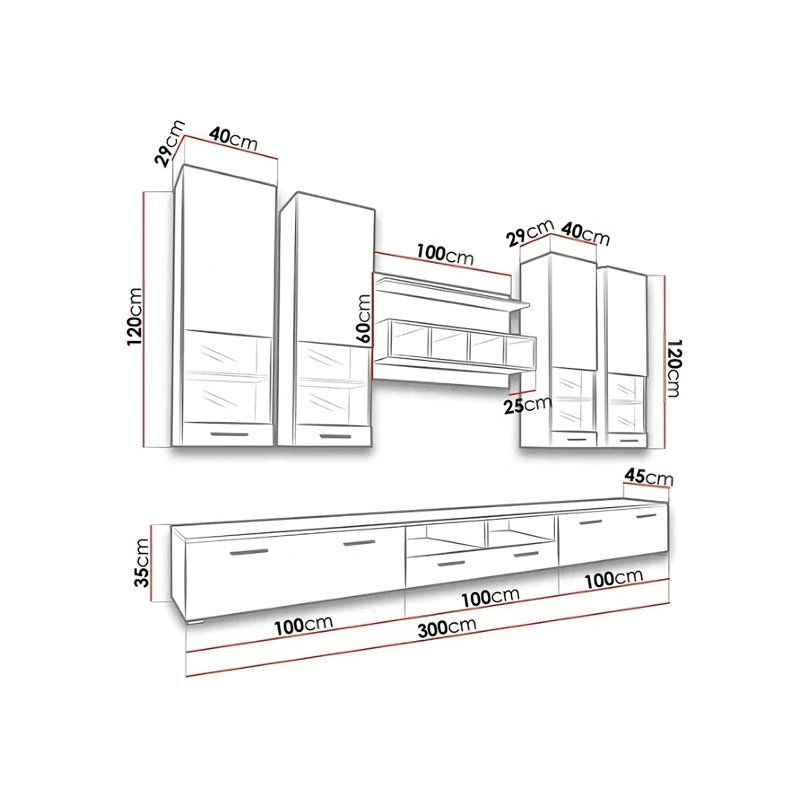 Balmorhea for TVs up to 65", Walnut