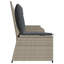High-Density Polyethylene (HDPE) Wicker Wicker Outdoor Bench-1673836156-1673836158