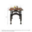 Table de salle à manger rectangulaire 51,18 po en bois de chêne rouge massif-1566369517