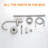 Double Handle Floor Mounted Freestanding Tub Filler With Handshower-69056037