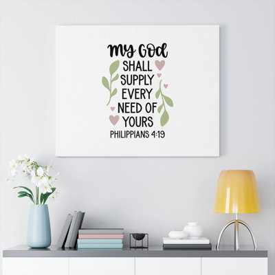 Supply Every Need - Wrapped Canvas Print