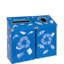 Poubelles de recyclage et poubelles Wedgcycle | Capacité d'économie d'espace de 16 gallons pour les espaces commerciaux | Poubelles à événement temporaire ou permanent | Papier - bleu-126114852