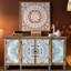 Armoire 4 portes ajourée avec tablettes réglables
