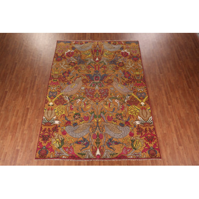 Tapis orange à motif animalier Ziegler