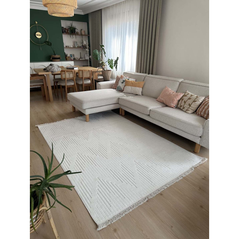 Tapis rectangulaire recto avec envers antidérapant, Rectangle 5 pi 3 po x 7 pi 7 po