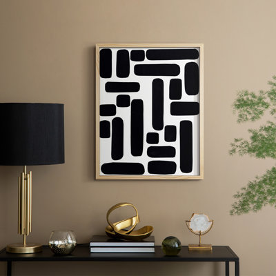 Shuffle IV Framed Print - Solid Wood