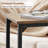 C Shaped End Tables, TV Trays For Living Room, Slide Under Couch Table For Sofa,  Small Space, (Rustic Brown/Set Of 2)