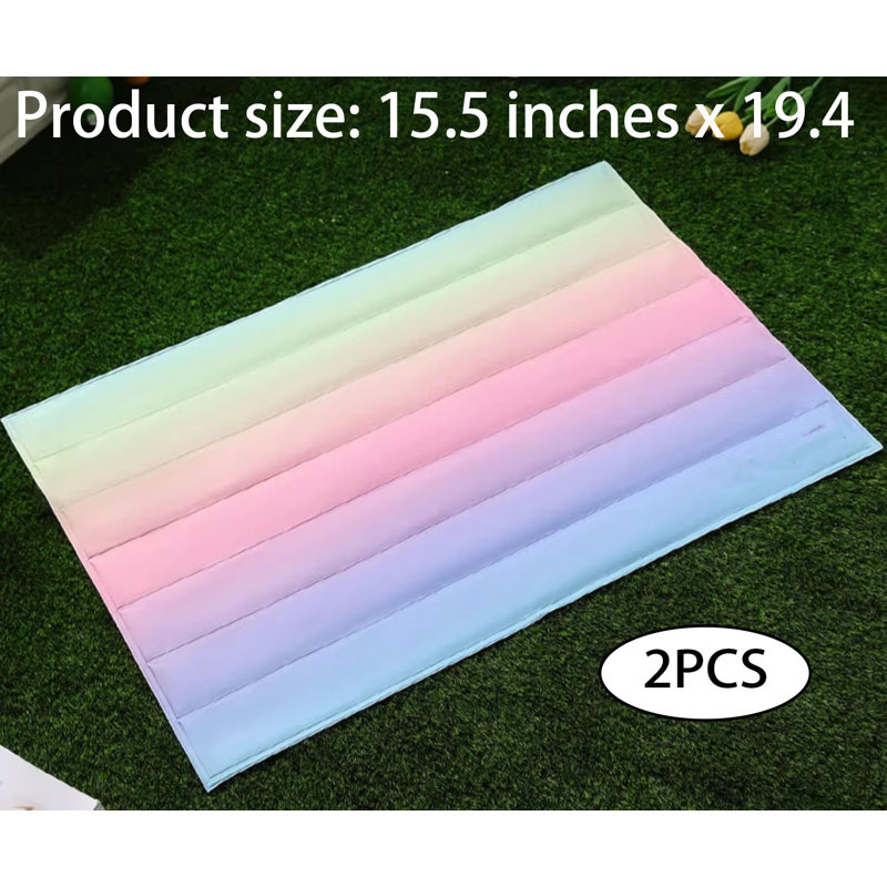 Pet Floor Mat,2Pcs, L 19,4 po x P 15,5 po x H 1 po