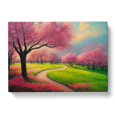 Spring Forest Landscape Vol.4 - Wrapped Canvas Painting