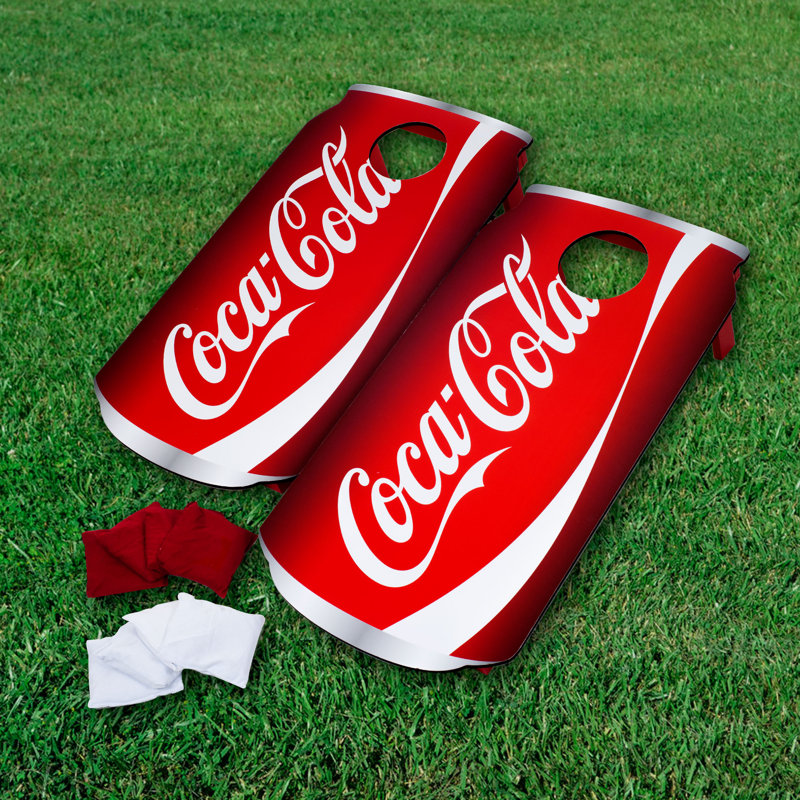Coca-Cola Can Cornhole Set With Bean Bags by Trademark Games