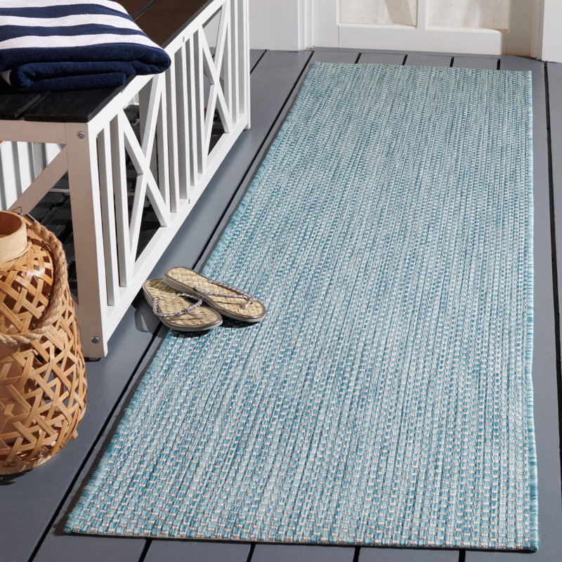 Tapis d'intérieur / extérieur de couleur unie Chanal Performance, Tapis de couloir 2 pi 3 po x 16 pi