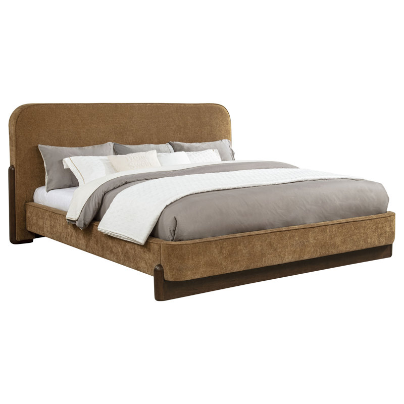Lit plateforme tapissier Palmea, King