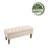 Amatucci Fabric Storage Bench with Rubberwood Legs-2043021265