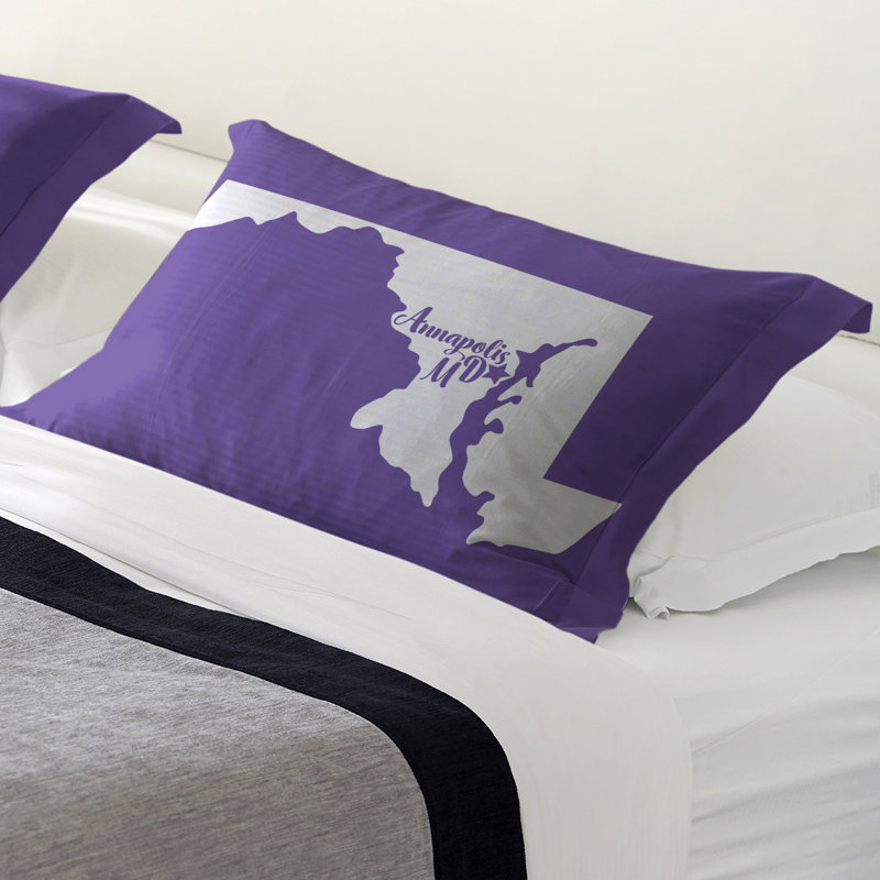 Pillow Sham, Standard/Twin, Microfiber, Purple