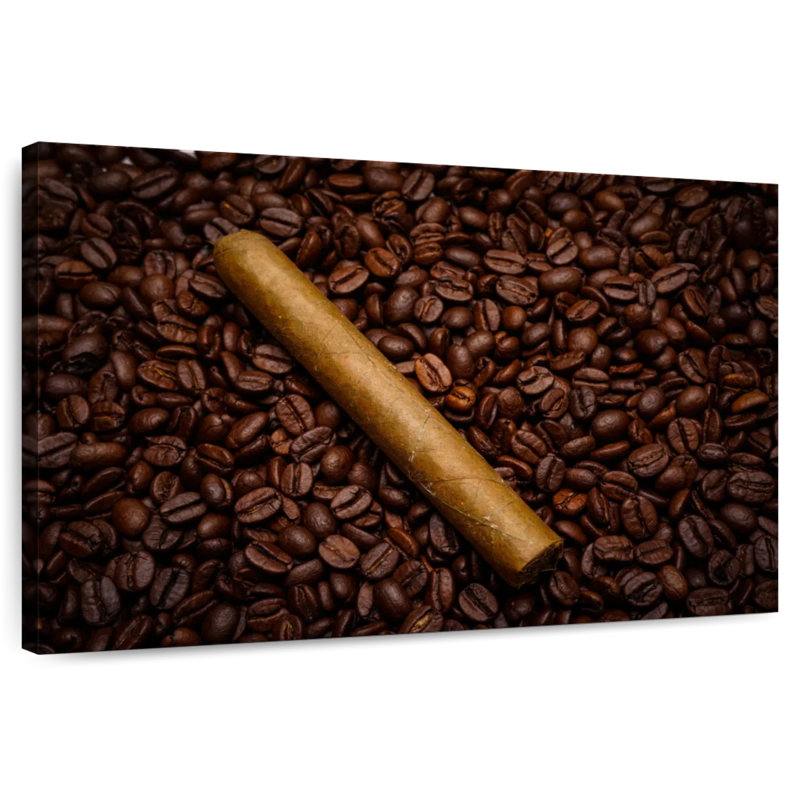 Cigare Senne sur grains de café, H 32 po x l 48 po
