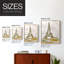 «Eiffel Tower Glitz», reproduction encadrée - bois massif-483286965