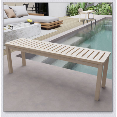 Banc à chaussures en bois massif de 52 pouces avec design moderne pour le hall d'entrée, le couloir et le rangement du salon