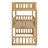 Twin-Sized Three-Tier Rubber Wood Bunk Bed, Fully Equipped With Ladders And Guardrails-478907406